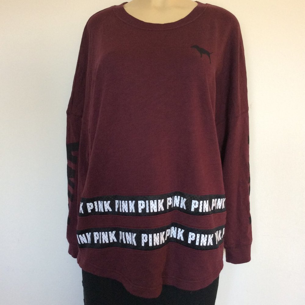 Pink Victoria Secret Women's Long Sleeve Top
